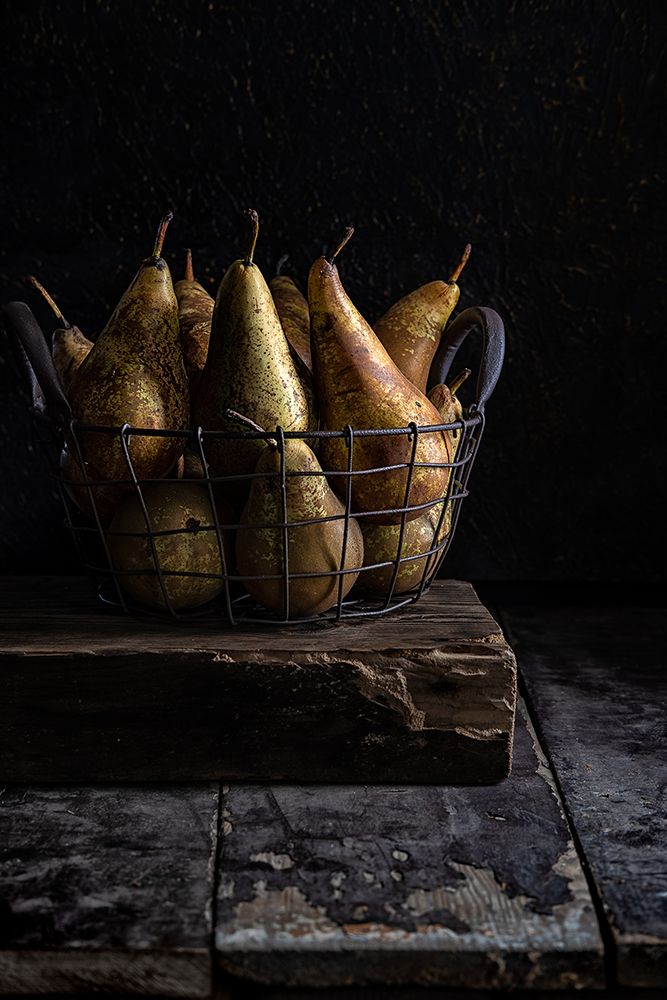 Basket Of Pears art print by Denisa VLAICU for $57.95 CAD