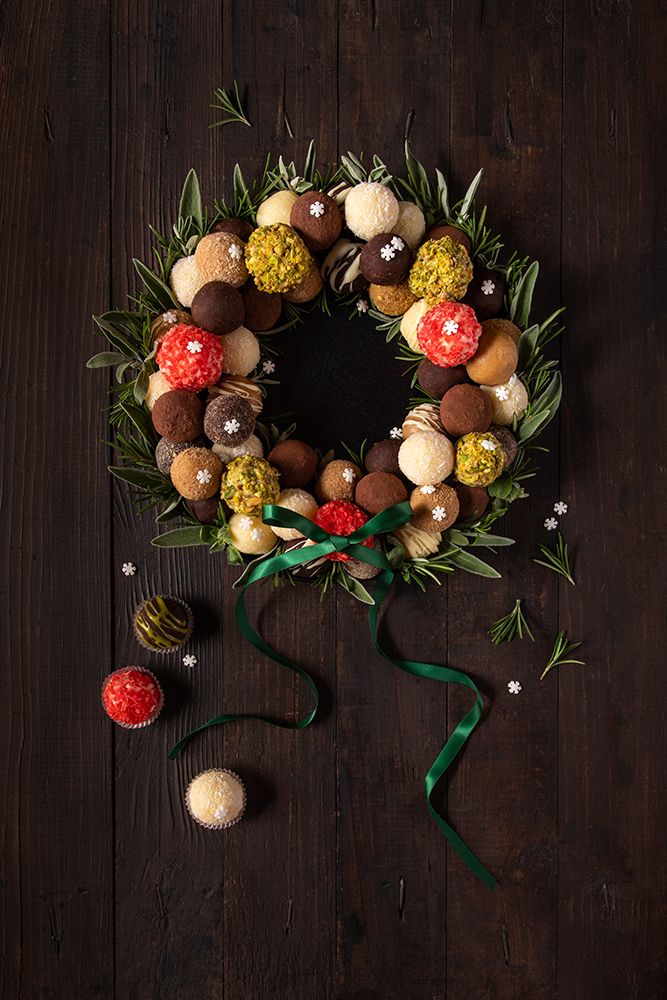Truffles Christmas Wreath art print by Diana Popescu for $57.95 CAD