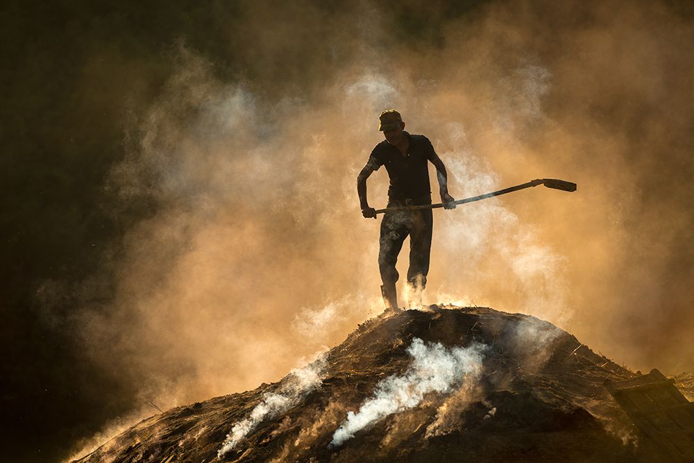 Taming the fire art print by Lucian Constantin for $57.95 CAD