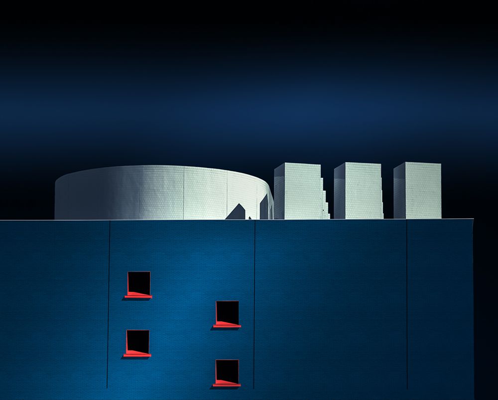Rooftop art print by Marc Huybrighs for $57.95 CAD