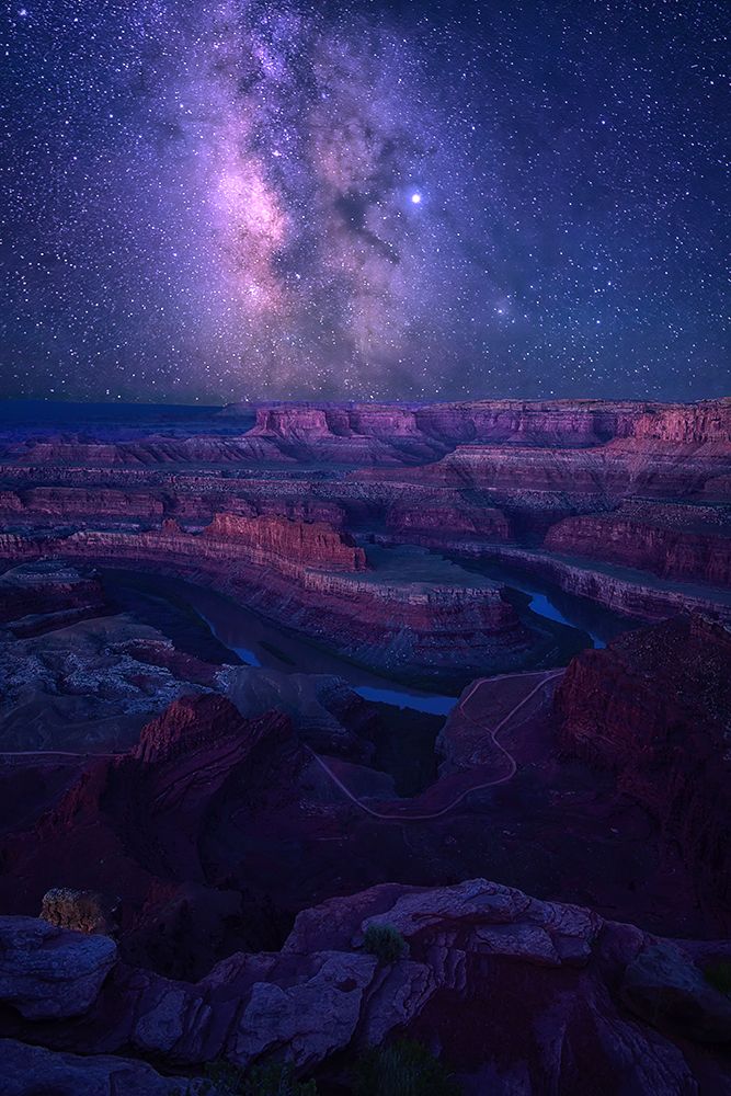 Milky Way Over Dead Horse Point art print by Mei Xu for $57.95 CAD