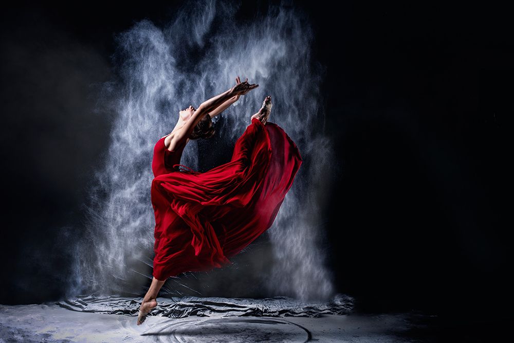 Red Dancing art print by Petr Kleiner for $57.95 CAD