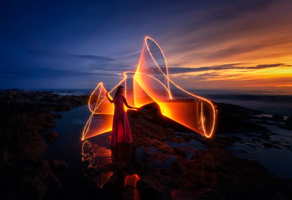 The Light Dance art print by Larry Deng for $57.95 CAD