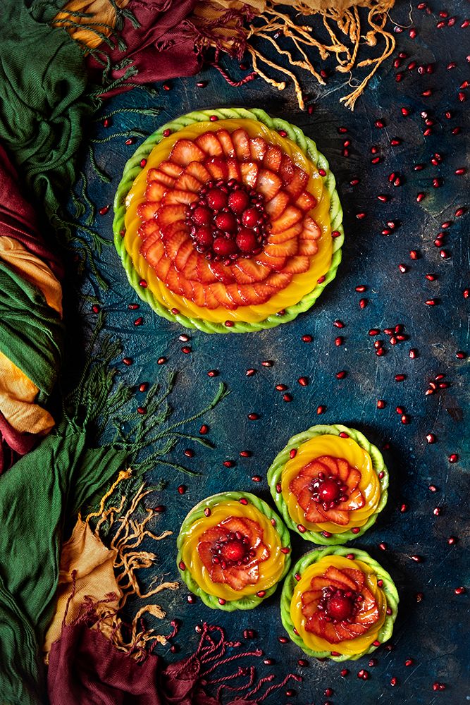 Colored Fruit Tart art print by Denisa VLAICU for $57.95 CAD
