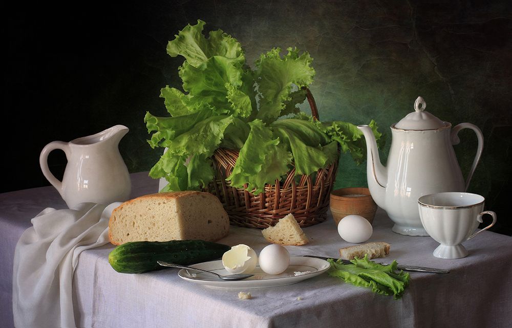 Still Life With Lettuce art print by Tatyana Skorokhod for $57.95 CAD