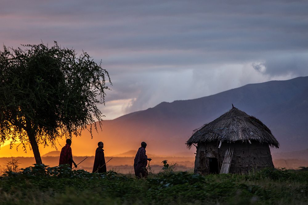 Masai Village art print by Dan Mirica for $57.95 CAD