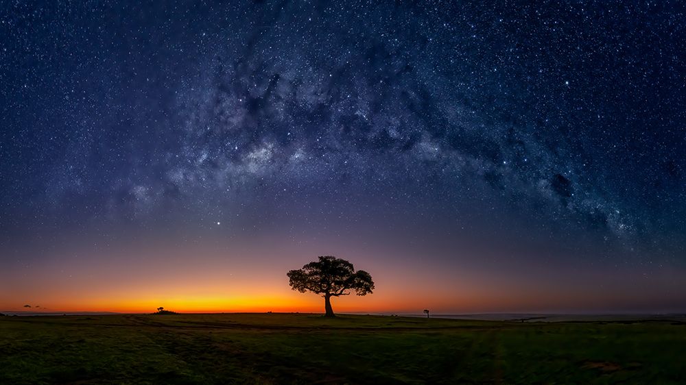 Milky Way in Masamara at dawn art print by Hua Zhu for $57.95 CAD