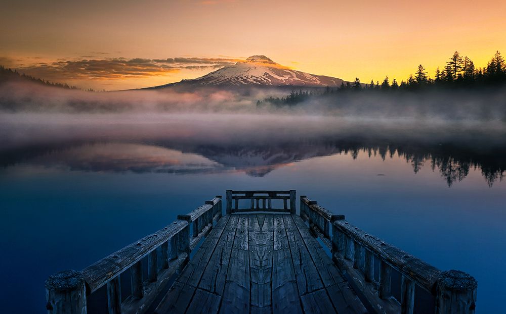 Misty Morning art print by Larry Deng for $57.95 CAD