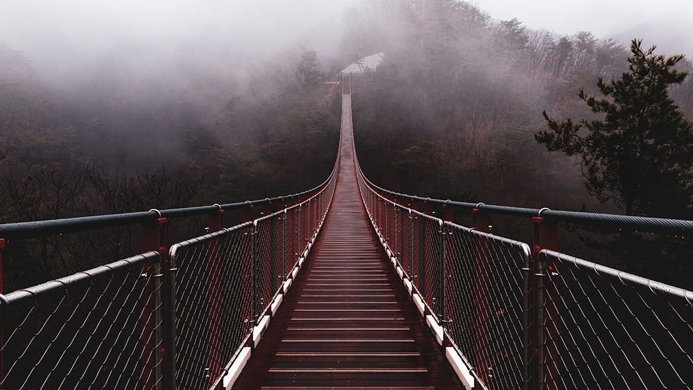 Cloud bridge art print by Gwangseop Eom for $57.95 CAD