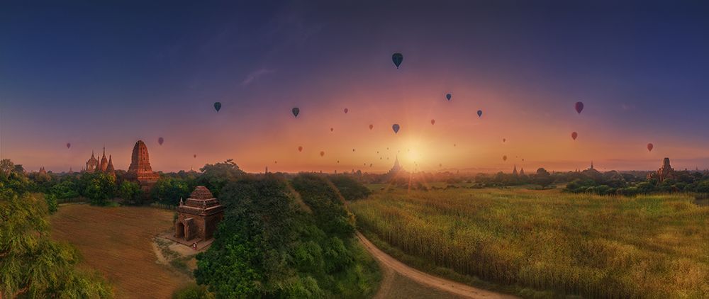 Sunrise in Bagan art print by Felipe Souto for $57.95 CAD