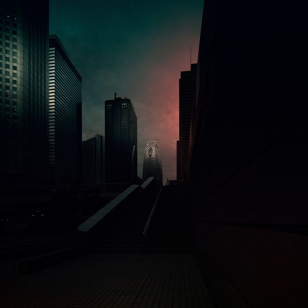 Shinjuku sunrise art print by Yasuhiro Takachi for $57.95 CAD