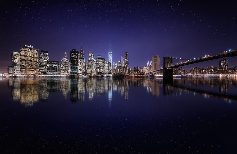 Night over Manhattan art print by Jorge Ruiz Dueso for $57.95 CAD