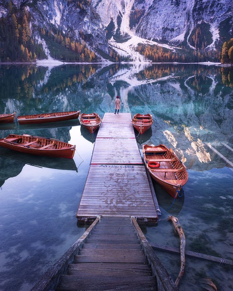 Lago di Braies art print by Oleg Rest for $57.95 CAD