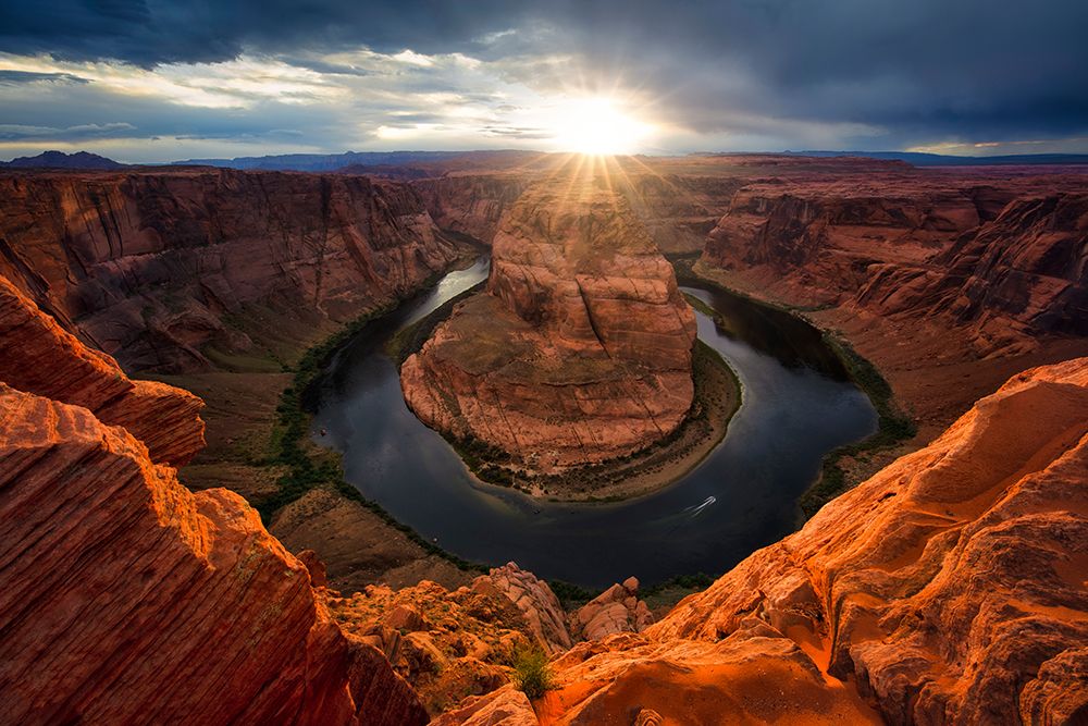 Sunset At Horseshoe Bend art print by Michael Zheng for $57.95 CAD