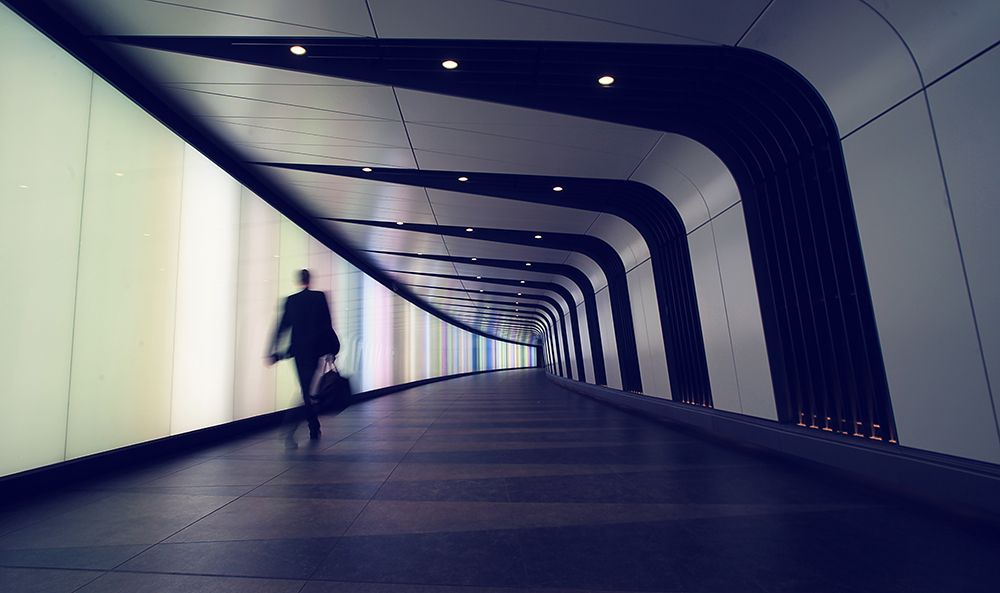 The commuter art print by Ursula Rodgers for $57.95 CAD