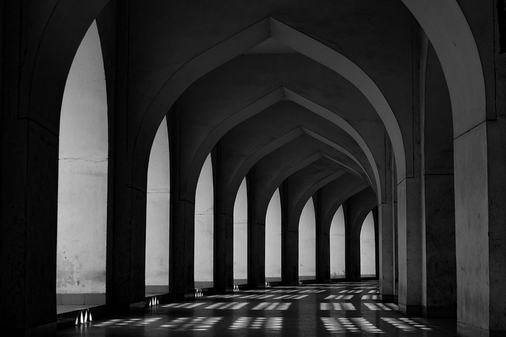 Corridor of The Baitul Mukarram Mosque art print by Jubair Ahmed Arnob for $57.95 CAD