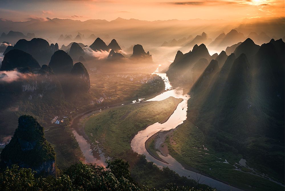 Li River Karst Scenery art print by Ye Naing Wynn for $57.95 CAD