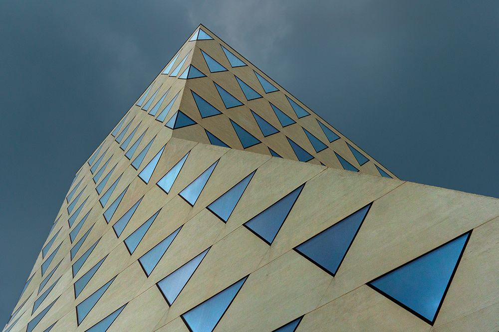 Blue diamonds art print by Jef Van den for $57.95 CAD