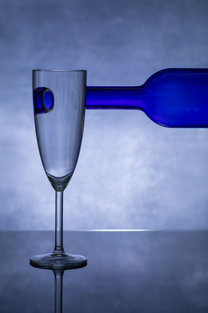 Blue Glass #3 art print by Azriel Yakubovitch for $57.95 CAD