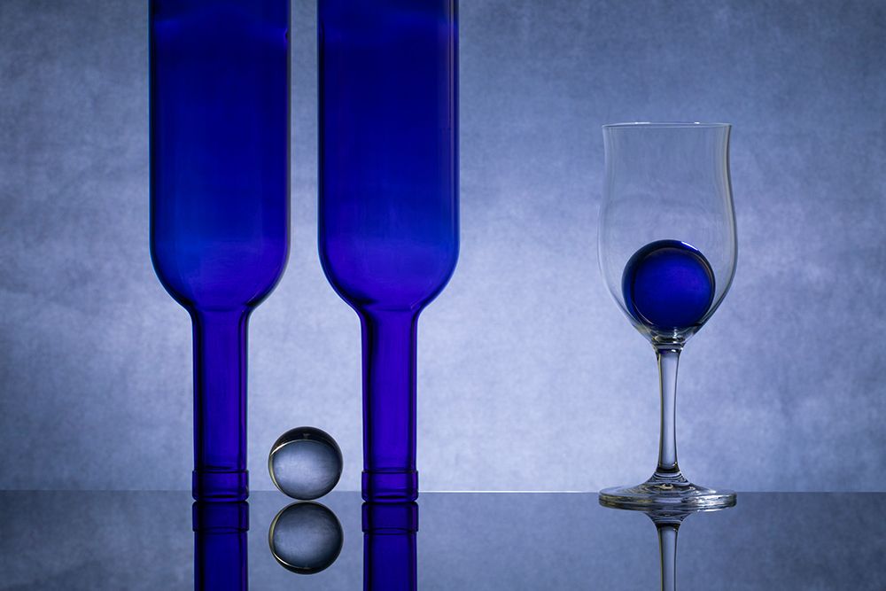 Blue Glass #4 art print by Azriel Yakubovitch for $57.95 CAD