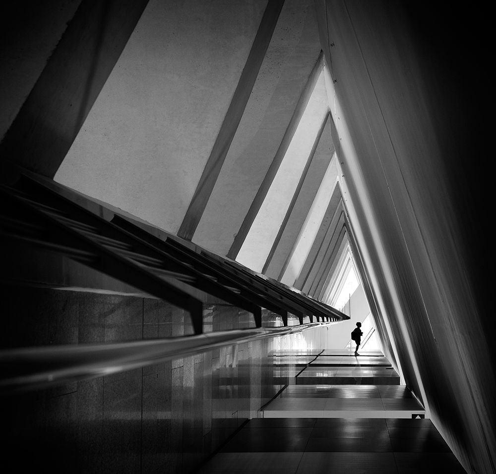 Triangle perspective art print by Marc Apers for $57.95 CAD