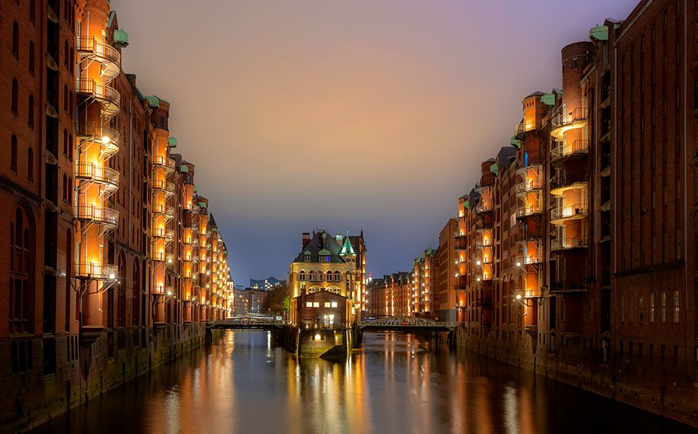 Hamburg Hafen City art print by Jie Fischer for $57.95 CAD