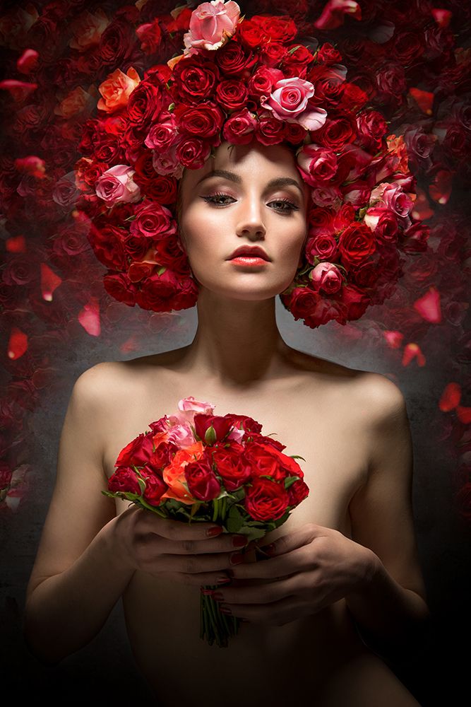Red roses art print by Siegart for $57.95 CAD