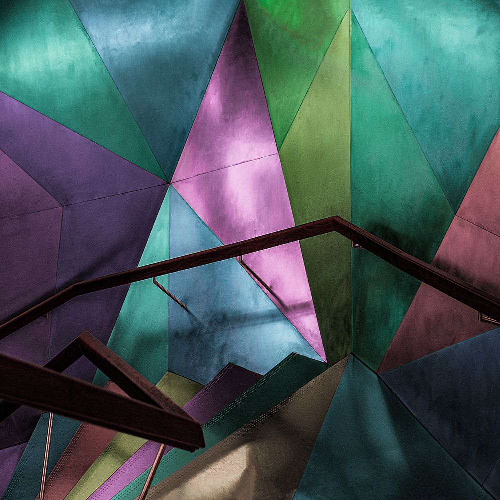 Colorful Abstract art print by Inge Schuster for $57.95 CAD