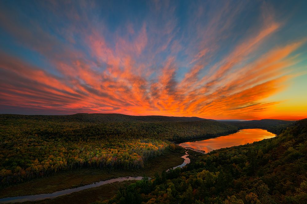Sunset over Porcupine Mountains art print by John Fan for $57.95 CAD