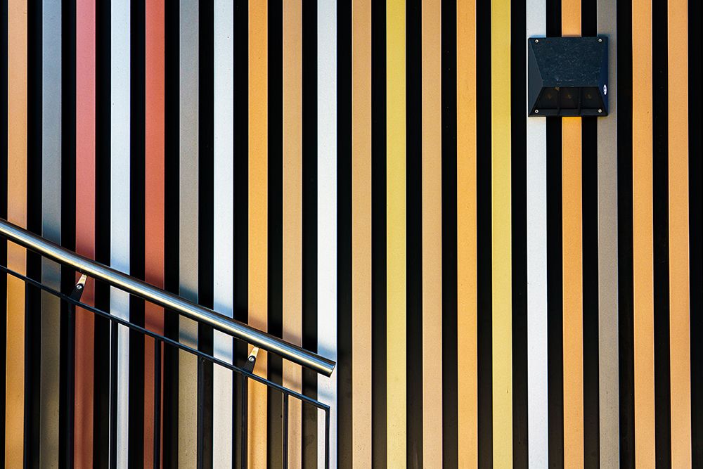 colors with railing art print by Dieter Reichelt for $57.95 CAD