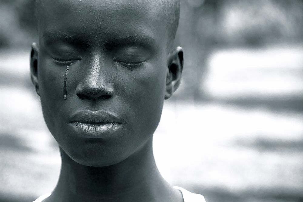 Obsidienne: Black tear art print by Alejandro Marcos for $57.95 CAD