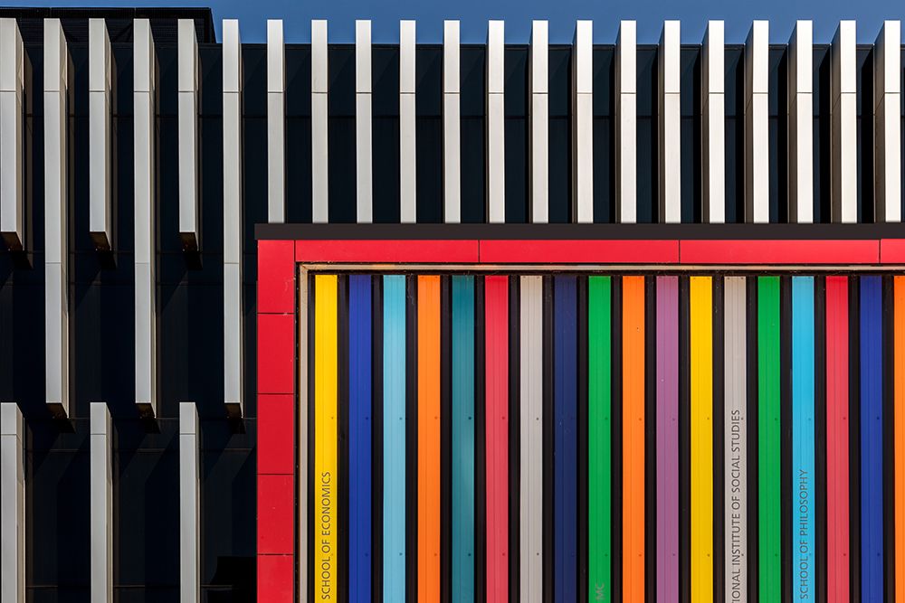 High school front art print by Theo Luycx for $57.95 CAD