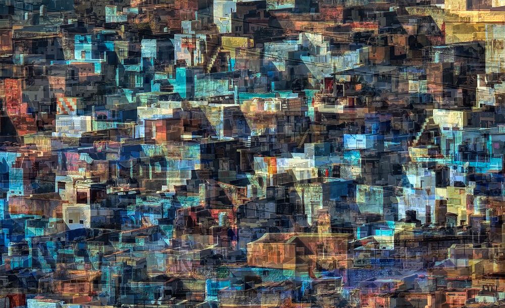 The Blue City (Jodhpur- Rajasthan) art print by Roxana Labagnara for $57.95 CAD