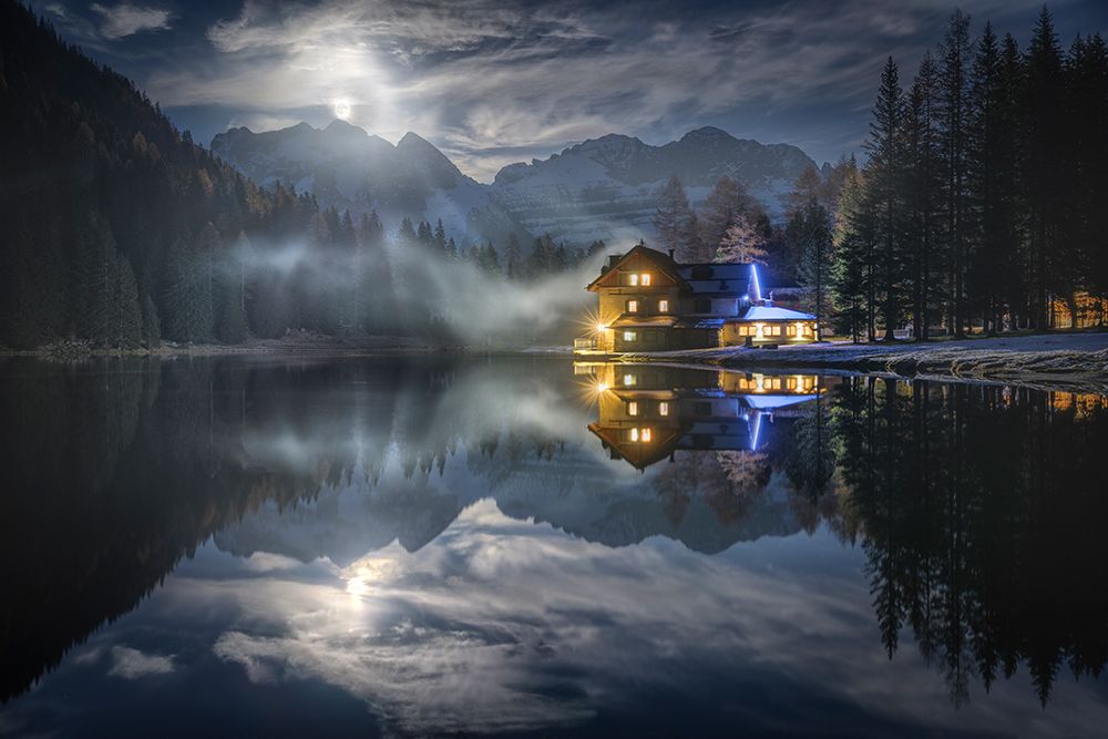 The Moon Rises From The Mountain art print by Alberto Ghizzi Panizza for $57.95 CAD