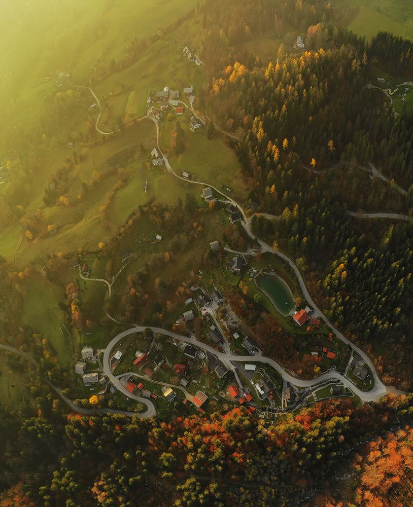 Village from above art print by Ales Krivec for $57.95 CAD