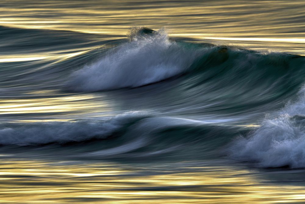 Waves in evening light art print by Bodo Balzer for $57.95 CAD