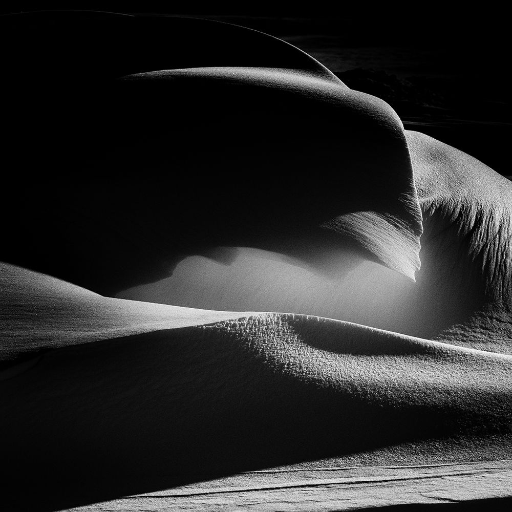 Snow sculpture with the wind art print by Christopher Methot for $57.95 CAD