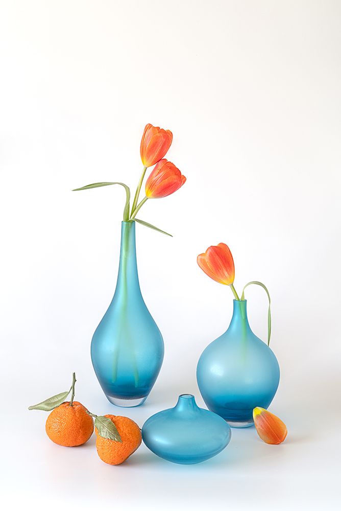 Orange And Blue Delight art print by Lydia Jacobs for $57.95 CAD