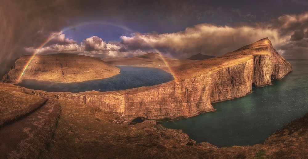 Lake beneath the rainbow art print by Peter Svoboda for $57.95 CAD