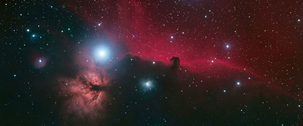 Horsehead and Flame Nebulae art print by Bo Chen for $57.95 CAD