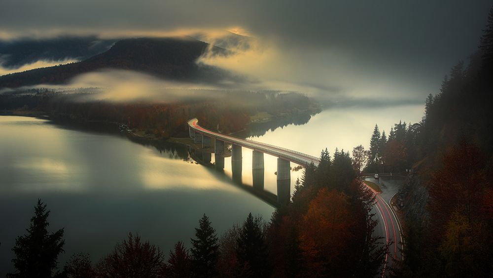 Bridge to the fog art print by Thomas Siegel for $57.95 CAD