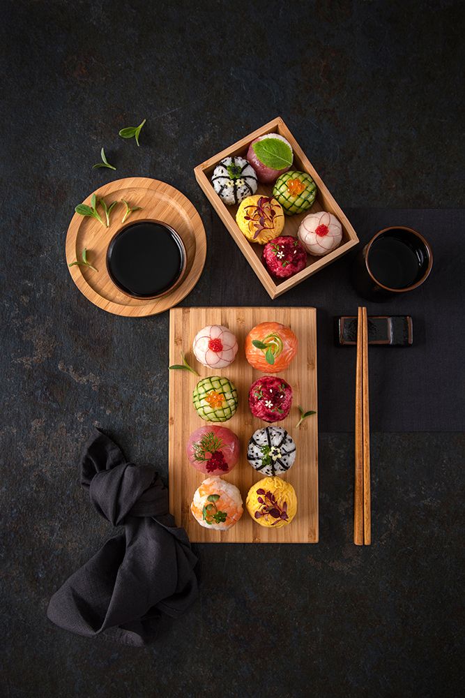 Temari sushi art print by Diana Popescu for $57.95 CAD