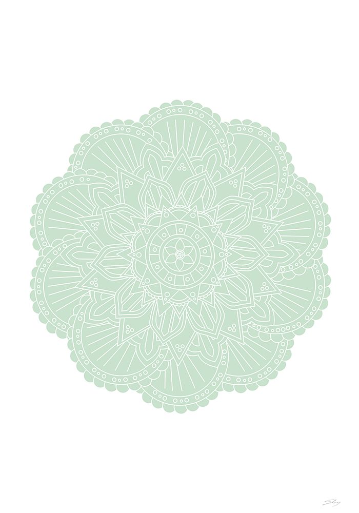 Mandala Green art print by 1x Studio II for $57.95 CAD