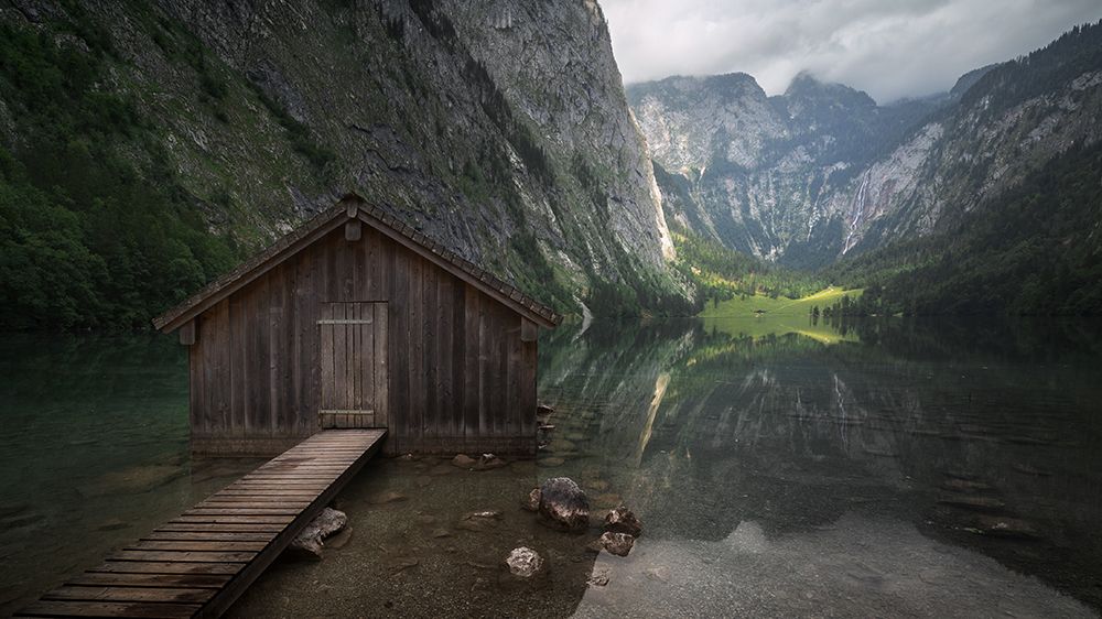 The little boat-house. art print by Juan Romero Salamanca for $57.95 CAD