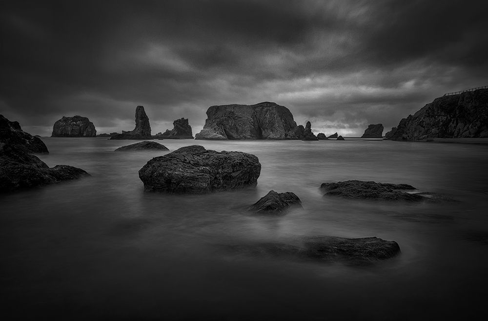 Gloomy Morning at Bandon Beach art print by Lydia Jacobs for $57.95 CAD