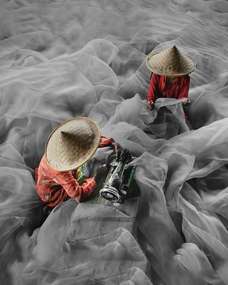 Fixing the Nets art print by Gatot Herliyanto for $57.95 CAD