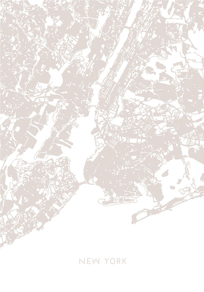 New York Map art print by 1x Studio II for $57.95 CAD