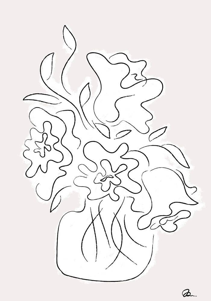 Flower Bouquet Grey art print by 1x Studio II for $57.95 CAD