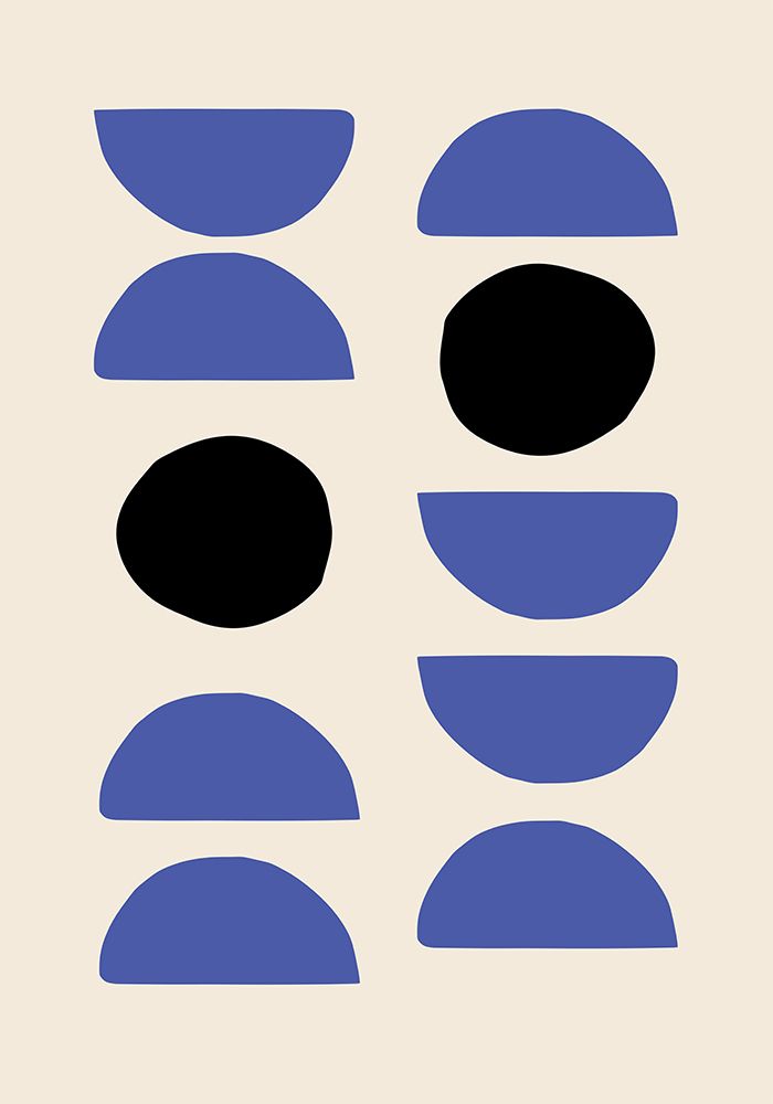 Blue Shapes art print by 1x Studio for $57.95 CAD