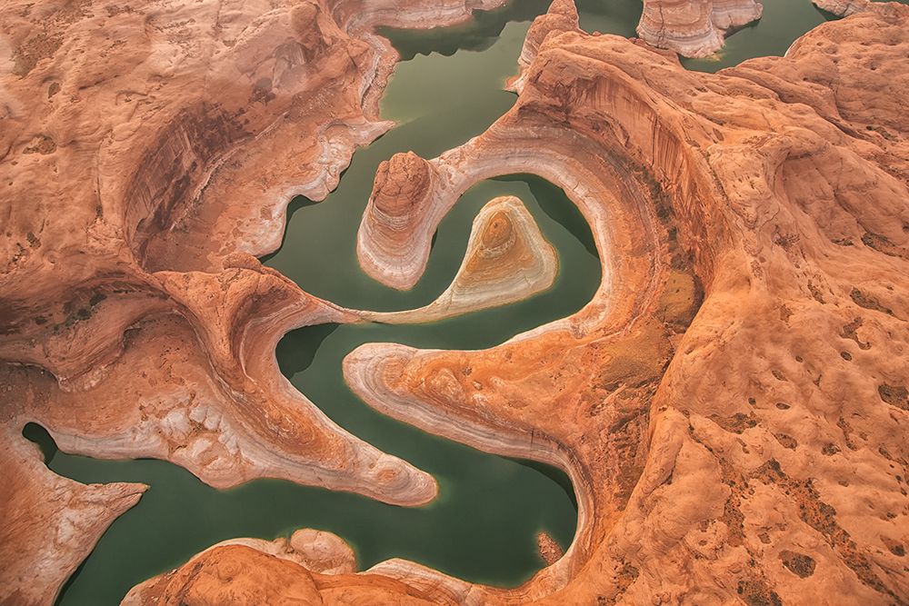 Reflection Canyon Aerial art print by Jay Huang for $57.95 CAD